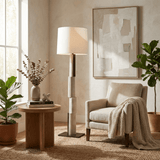 Vale Mist Fabric Floor Lamp, detail view 9