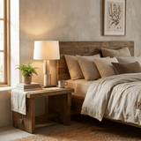 Vela Stone Fabric Table Lamp, detail view 3