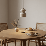 Oriel Cloud Travertine Pendant Light, detail view 3