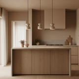 Oriel Cloud Travertine Pendant Light, detail view 2