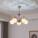 Vela Shade Glass Chandelier, detail view 4