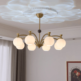 Vela Shade Glass Chandelier, detail view 2