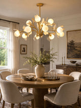 Rora Cedar Glass Chandelier, detail view 5