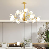 Rora Cedar Glass Chandelier, detail view 2