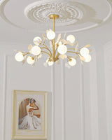 Rora Cedar Glass Chandelier, detail view 14