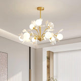 Rora Cedar Glass Chandelier, detail view 8