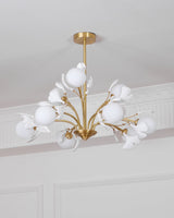 Rora Cedar Glass Chandelier, detail view 15