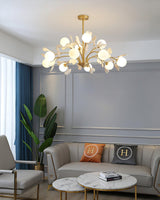 Rora Cedar Glass Chandelier, detail view 16