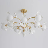 Rora Cedar Glass Chandelier, detail view 17