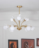 Rora Cedar Glass Chandelier, detail view 22