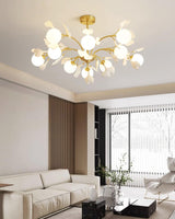 Rora Cedar Glass Chandelier, detail view 40
