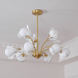 Rora Cedar Glass Chandelier, detail view 11