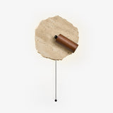 Amara Pine Travertine Wall Light by Maison Velume