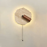 Amara Pine Travertine Wall Light, detail view 5