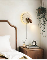 Amara Pine Travertine Wall Light, detail view 12