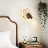 Amara Pine Travertine Wall Light, detail view 8