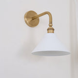 Galen Quartz Brass Wall Light, detail view 15
