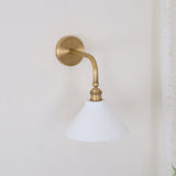 Galen Quartz Brass Wall Light, detail view 16
