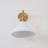 Galen Quartz Brass Wall Light, detail view 17