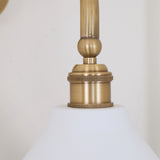 Galen Quartz Brass Wall Light, detail view 20