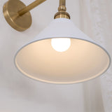 Galen Quartz Brass Wall Light, detail view 22