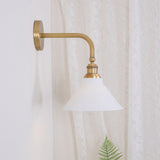 Galen Quartz Brass Wall Light, detail view 11