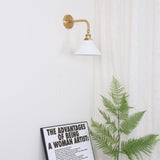 Galen Quartz Brass Wall Light, detail view 12
