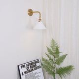 Galen Quartz Brass Wall Light, detail view 14