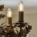 Aster Cedar Metal Chandelier, detail view 9