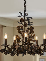 Aster Cedar Metal Chandelier, detail view 11