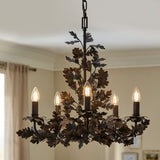 Aster Cedar Metal Chandelier, detail view 4