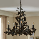 Aster Cedar Metal Chandelier, detail view 5