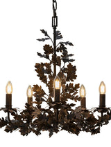 Aster Cedar Metal Chandelier, detail view 6
