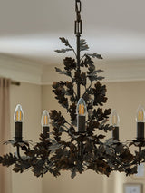 Aster Cedar Metal Chandelier, detail view 7