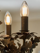 Aster Cedar Metal Chandelier, detail view 8