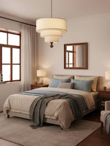 Dalia Line Fabric Pendant Light, detail view 4