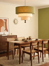 Dalia Line Fabric Pendant Light, detail view 6