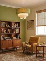 Dalia Line Fabric Pendant Light, detail view 3