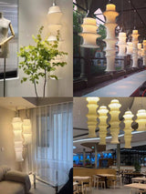 Clara Aster Fabric Pendant Light, detail view 27