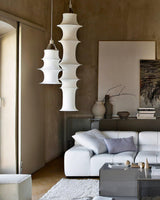 Clara Aster Fabric Pendant Light, detail view 7