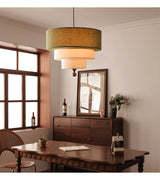 Dalia Line Fabric Pendant Light, detail view 11