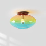 Galen Shade Glass Ceiling Light, detail view 2