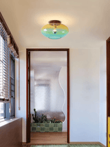 Galen Shade Glass Ceiling Light, detail view 7