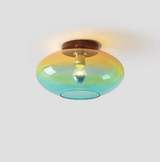 Galen Shade Glass Ceiling Light, detail view 3