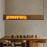 Ilan Bloom Wood Pendant Light, detail view 2