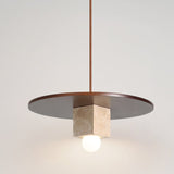 Lucen Rose Stone Pendant Light, detail view 4