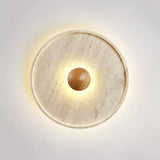 Rhea Harbor Travertine Ceiling Light, detail view 8