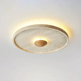 Rhea Harbor Travertine Ceiling Light, detail view 6