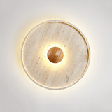 Rhea Harbor Travertine Ceiling Light, detail view 10
