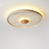 Rhea Harbor Travertine Ceiling Light, detail view 11
